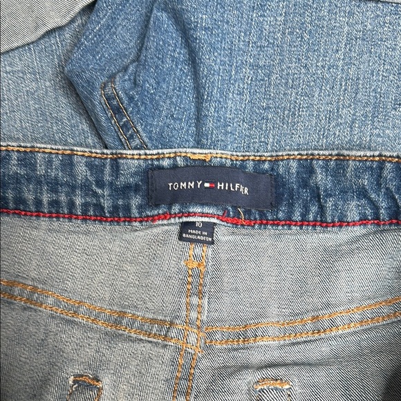 Tommy Hilfiger Women's Blue Denim Shorts Size 10 NWOT Rolled Cuff Summer Shorts - Picture 7 of 14